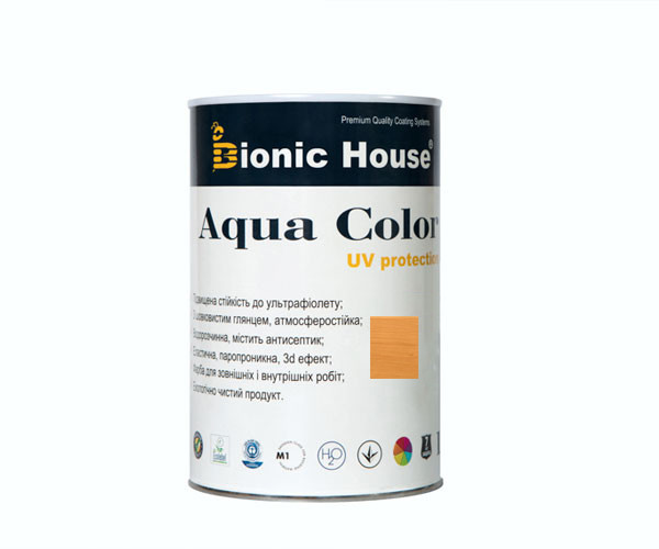 Фарба для дерева Bionic-House Aqua Color UV-protect 0,8 л Дуб А105