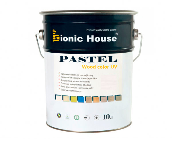 Фарба для дерева PASTEL Wood Color Bionic-House 10 л Арктик Р201