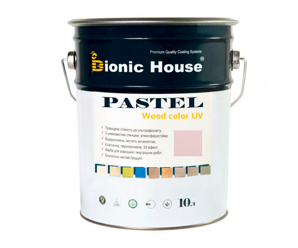 Фарба для дерева PASTEL Wood Color Bionic-House 10 л Фіалка Р207