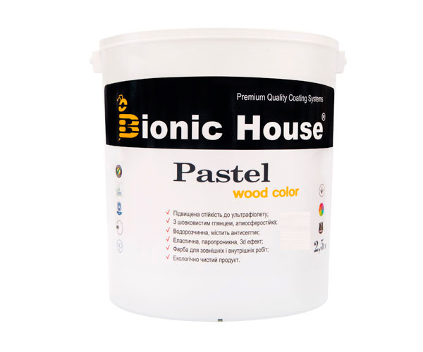 Фарба для дерева PASTEL Wood Color Bionic-House 2,5 л Арктик Р201