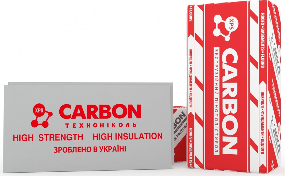 Екструдований пінополістирол ТехноНІКОЛЬ Carbon PROF 400 RF 1180х580х100