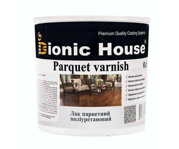 Паркетний лак ультрастійкий Joncryl Bionic-House 0,8 л Безбарвний Глянсовий
