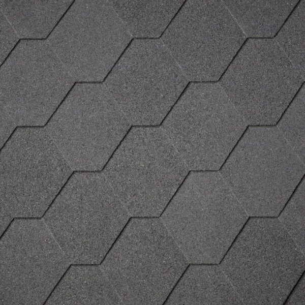 Бітумна черепиця Superglass Hex (01) Black