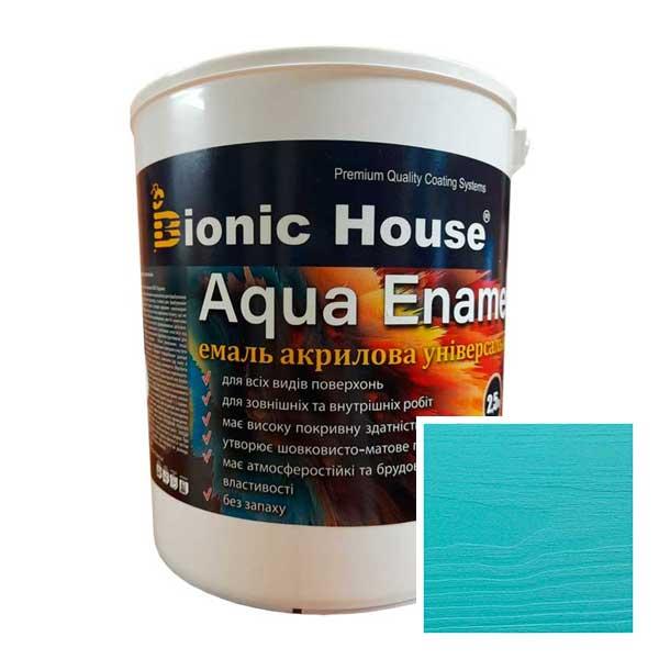 Фарба-емаль для дерева Bionic-House Aqua Enamel 2,5 л Бірюза
