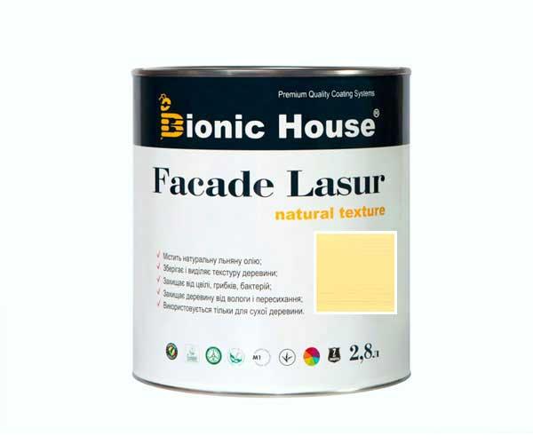 Фарба для дерева FACADE LASUR Bionic-House 2,8 л Медовий