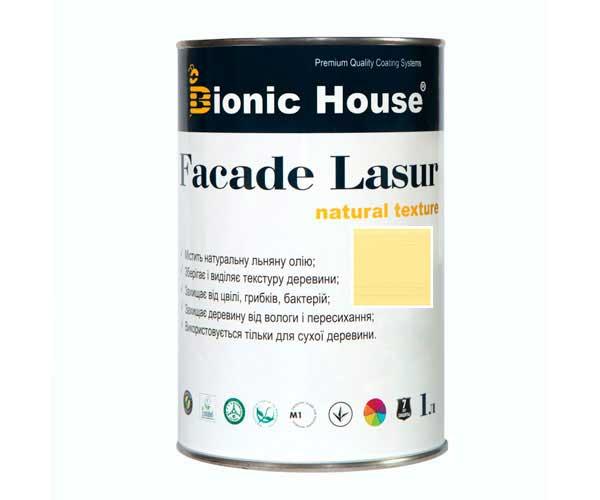 Фарба для дерева FACADE LASUR Bionic-House 1 л Медовий