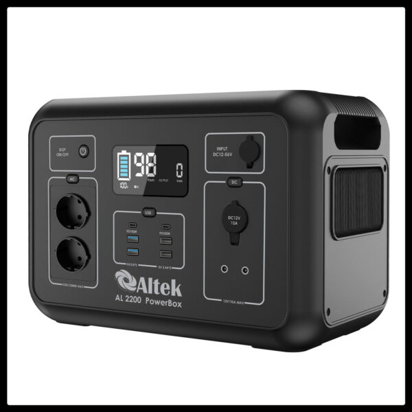 Портативна зарядна електростанція Altek — AL 2200 POWERBOX