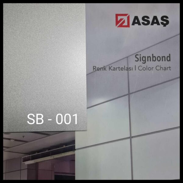 Інтер’єрні композитні панелі ТМ — Signbond 3 мм SB-001 Срібло
