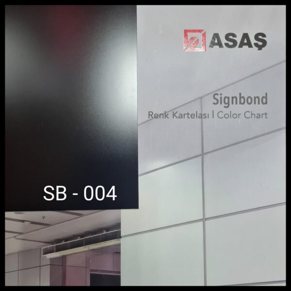 Інтер’єрні композитні панелі ТМ — Signbond 3 мм SB-004 Чорний