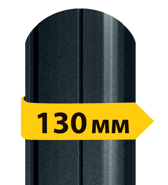 Штакетник матовий поліестер 0,45 мм RAL 7024