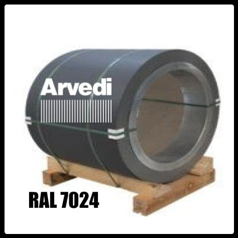 Гладкий лист 0,5 мм “Arvedi” Polyester RAL 7024