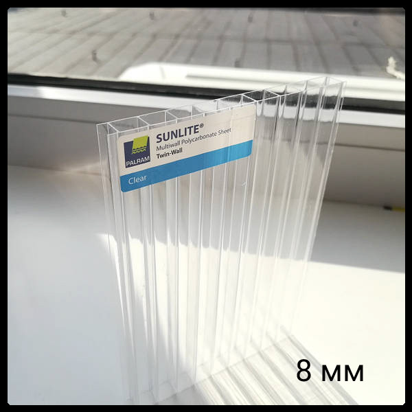 Стільниковий полікарбонат Sunlite ТМ “PALRAM”/мм 8